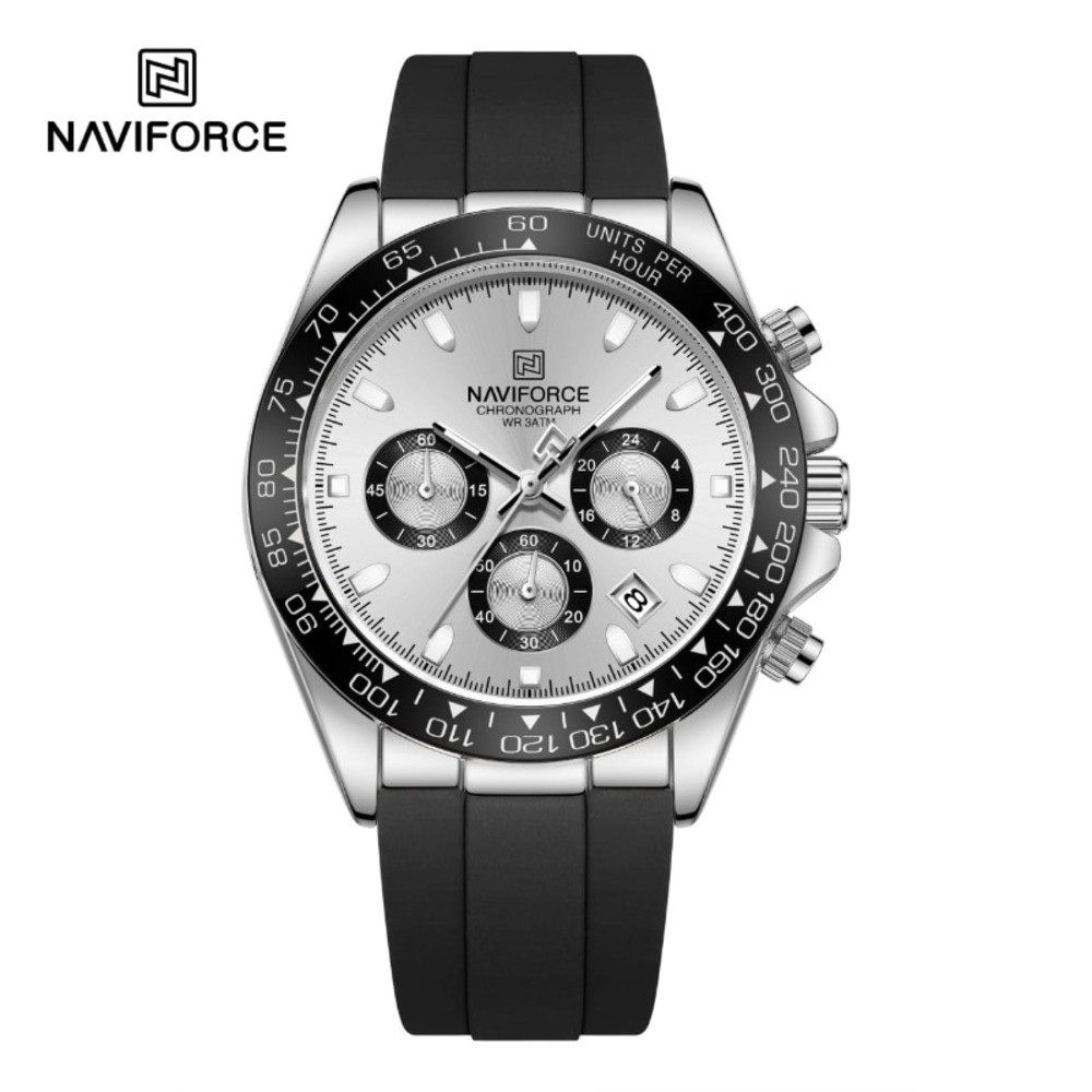 NAVIFORCE NF8054 Sleek Racing Charismatic Metallic Luminous Hands Timepiece For Style and Durability Wrist Watch