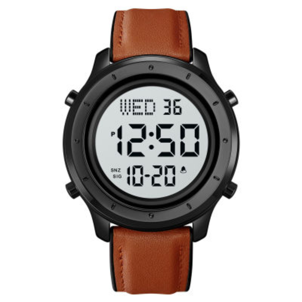 SKMEI 1864 Waterproof Man Watch Countdown Calendar Digital Men's Wristwatch LED Light Stopwatch Sport Watches