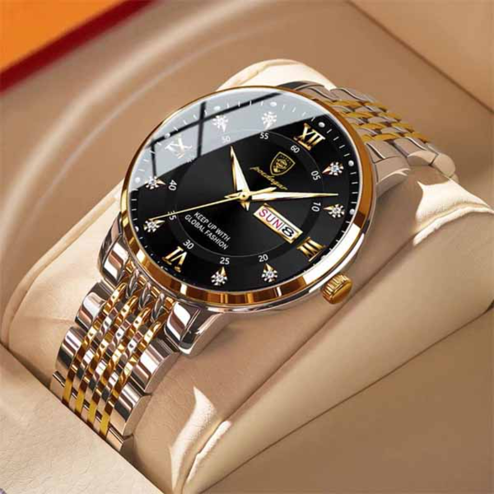 Poedagar 836 Men Watch Top Brand Business Quartz Mens Watches Full Steel Waterproof Luminous Wristwatch