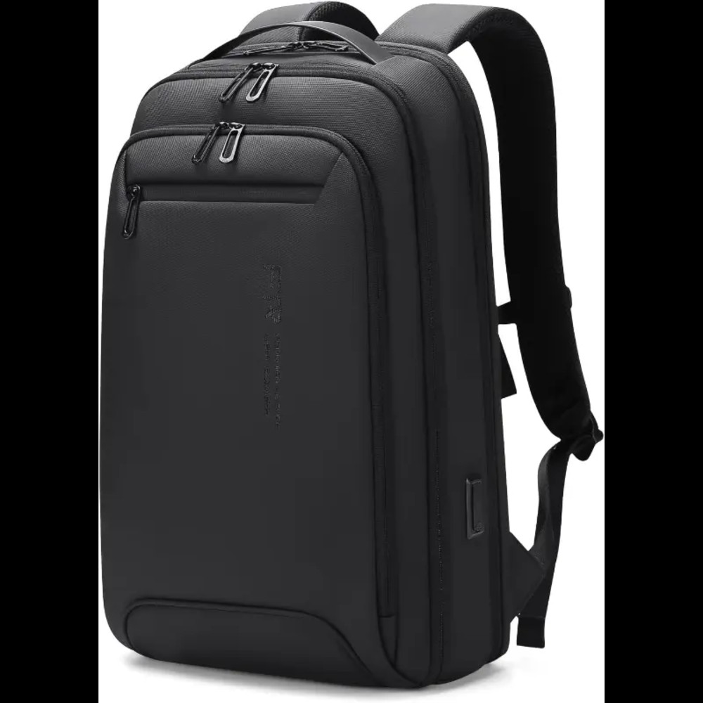 FENRUIEN 7826 Slim Business Backpack for Men, Travel Laptop Backpack Water Resistant Lightweight Work/College 15.6 Inch Computer Backpack with USB