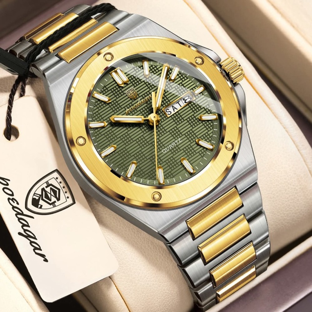 POEDAGAR 696 Nice Top Luxury Men Watch Week Luminous Man Wristwatch Quartz Stainless Steel Male Sport Waterproof Date Men’s Watches