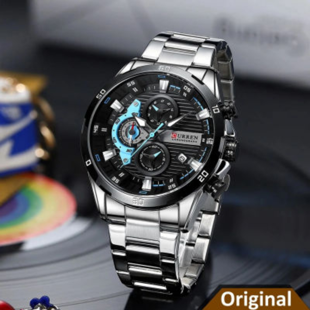CURREN 8402 Stainless Steel Watches for Mens Creative Fashion Quartz Watches Luminous Dial Casual Wristwatches - Black , Rose , Green CURREN 8402 Stainless Steel Watches for Mens Creative Fashion Quartz Watches Luminous Dial Casual Wristwatches