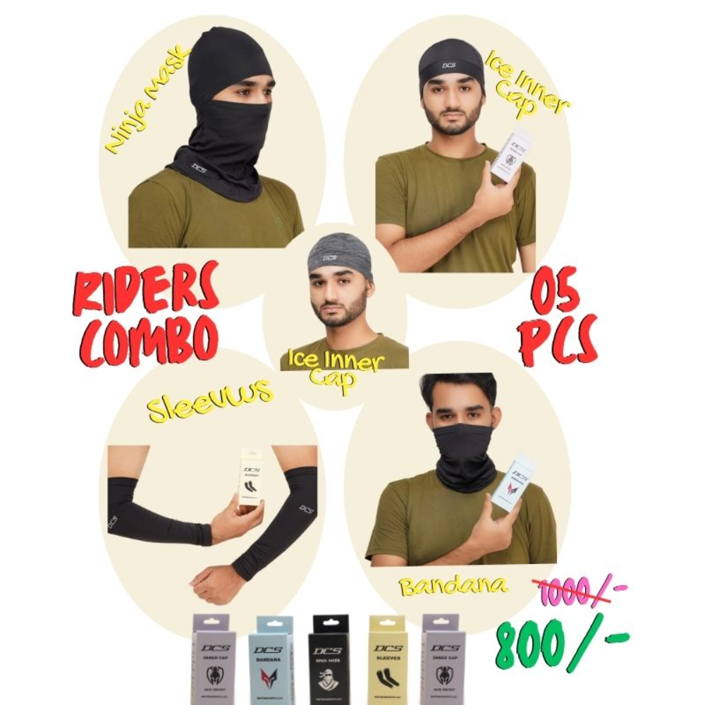Pro Combo Pack Sleeves-Bandana-Ninja Mask-Inner Cap