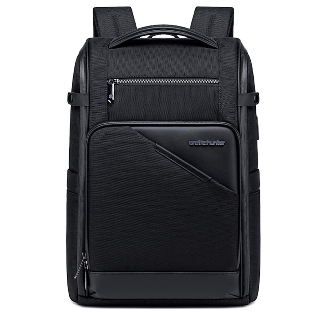 Arctic Hunter B00675 Business Backpack for Men Premium Office Laptop Bag with15.6'' Laptop Sleeve 180°Opening Pocket USB/Type-C Charging Port Flight Approved Water-resistant 16L