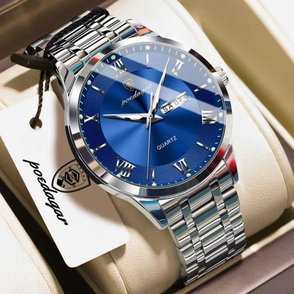 Poedagar 883 new Model Men's watch special discount unique design imported exclusive collection luxury fashion stainless steel waterproof quartz movement wrist-watch for Men