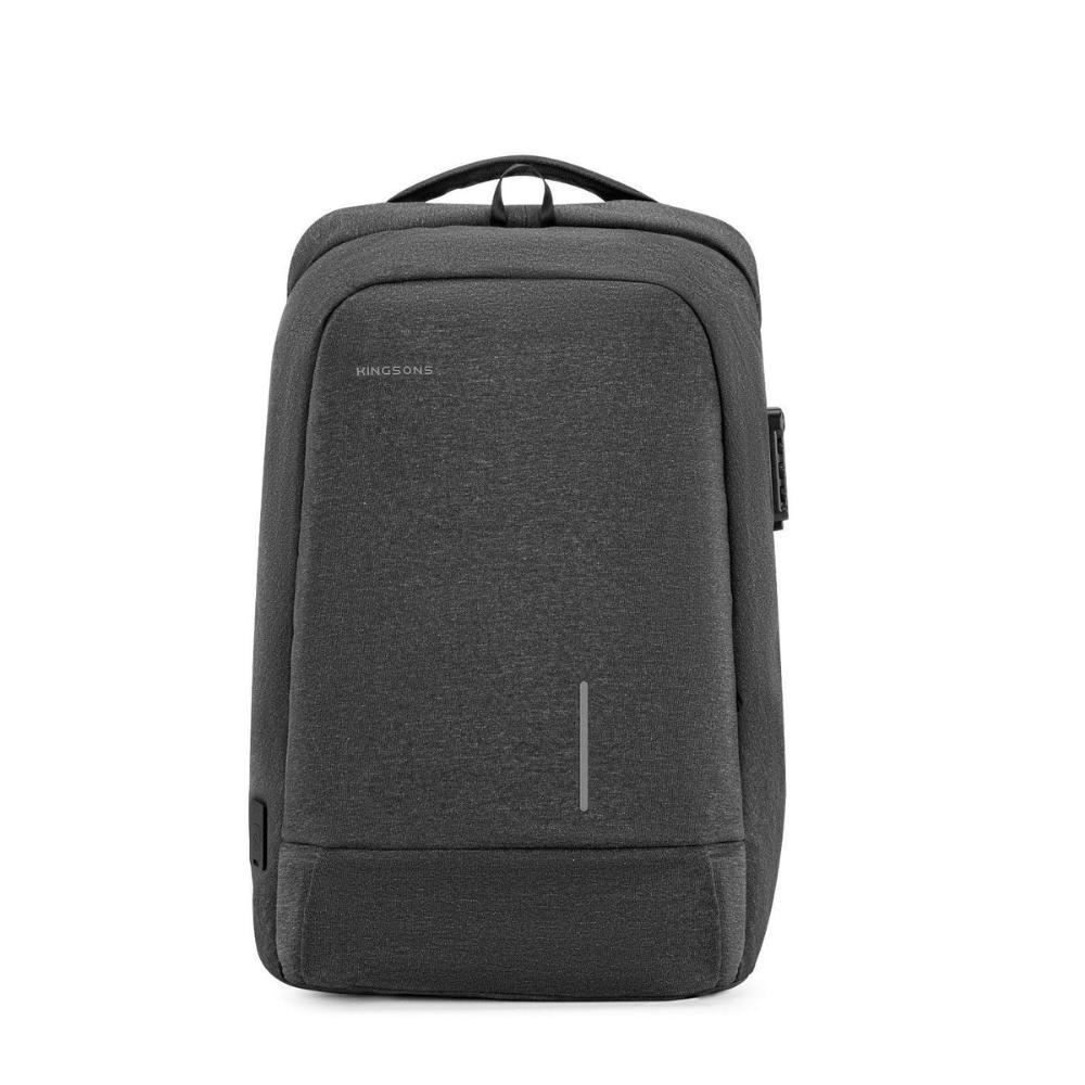 Kingsons Laptop Backpack, Slim Business Travel with USB Charging Port Anti-Theft for 13.1 15.6 17.3 Inch Laptop…