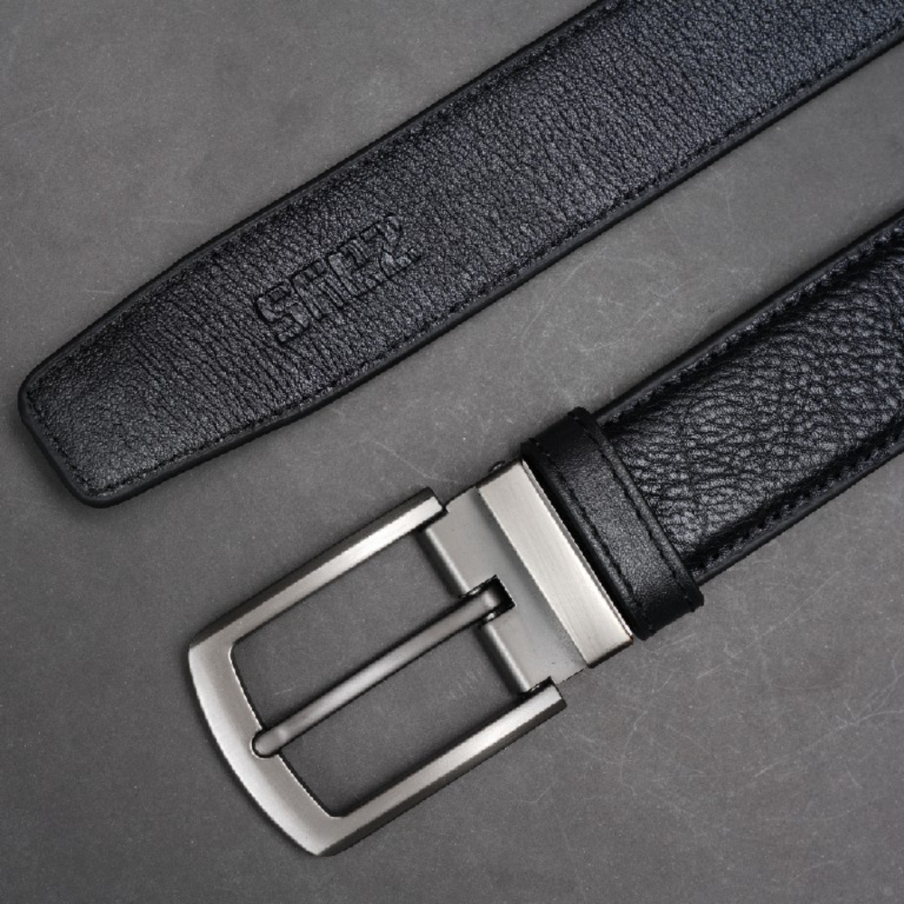 Zays Handcrafted Leather Belt for Men – Full-Grain Cowhide, Adjustable Fit, Stylish & Long-Lasting, Designed for Office, Traditional & Casual Use, Sweat-Resistant, Anti-Crack Build, Ideal for Daily Wear, Travel, Business & Event Outfits, With Premium Box