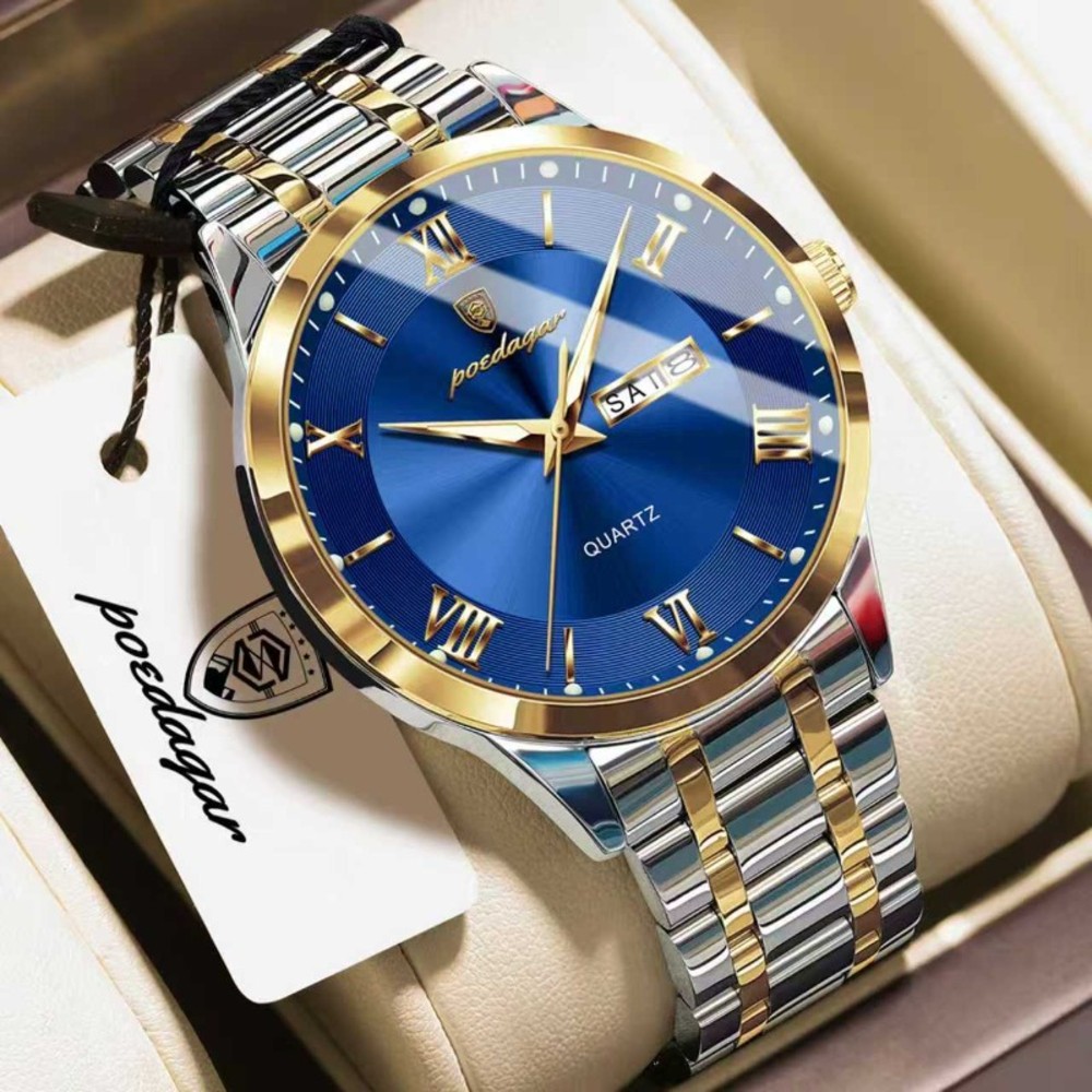 Poedagar 883 new Model Men's watch special discount unique design imported exclusive collection luxury fashion stainless steel waterproof quartz movement wrist-watch