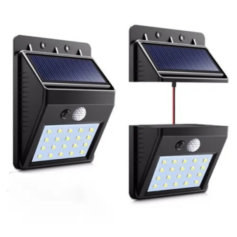 30 LED Solar Lights Outdoor Lighting Waterproof Solar Powered Motion Sensor Light Wireless Security Lights Outside Wall Lamp for Driveway Patio Garden Path
