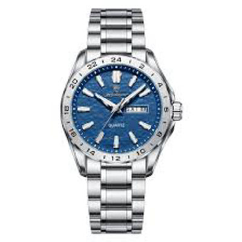 POEDAGAR 683 Watch for Man Elegant Date Week Waterproof Luminous Men Watch Quartz Stainless Steel Sports Men's Watches