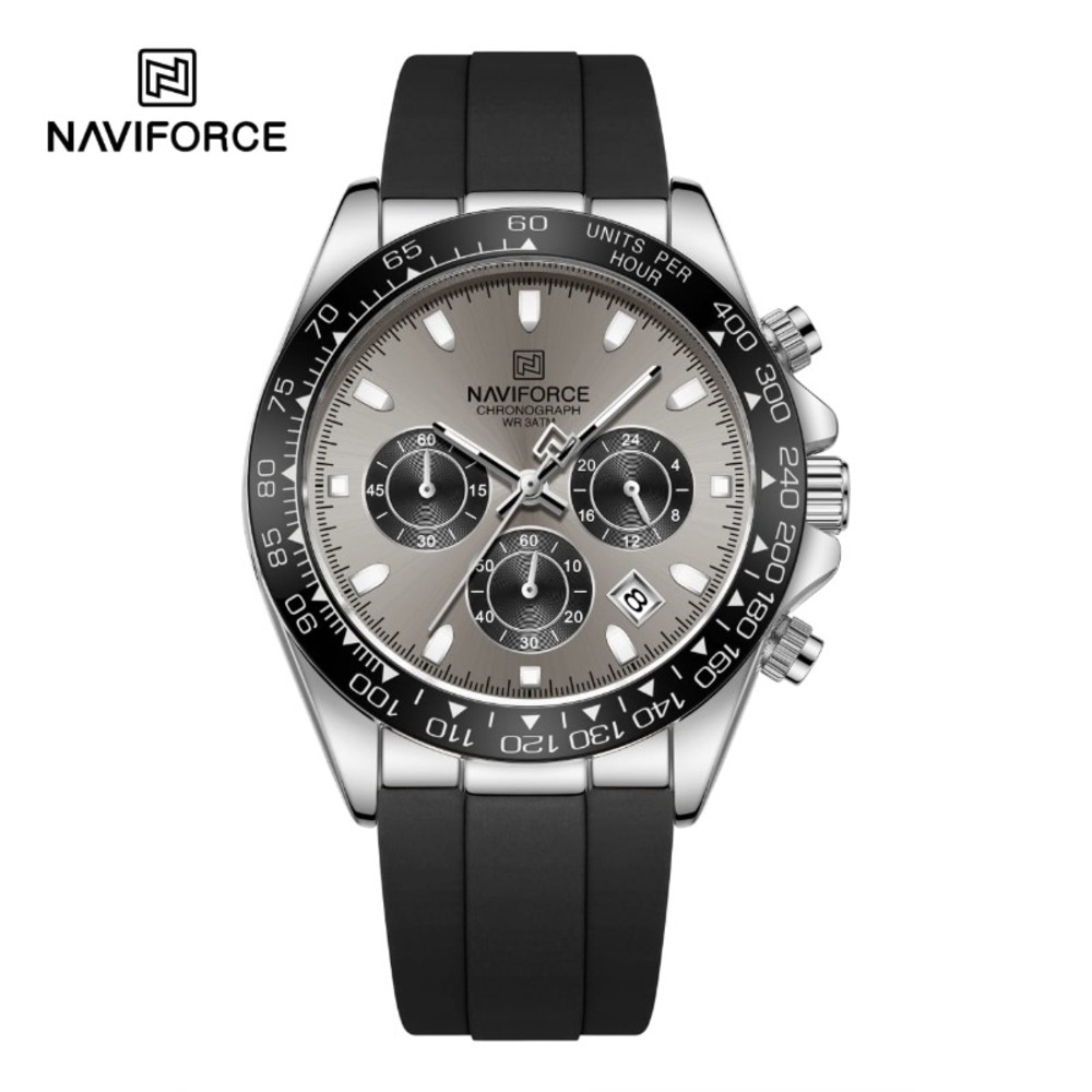 NAVIFORCE NF8054 Sleek Racing Charismatic Metallic Luminous Hands Timepiece For Style and Durability Wrist Watch