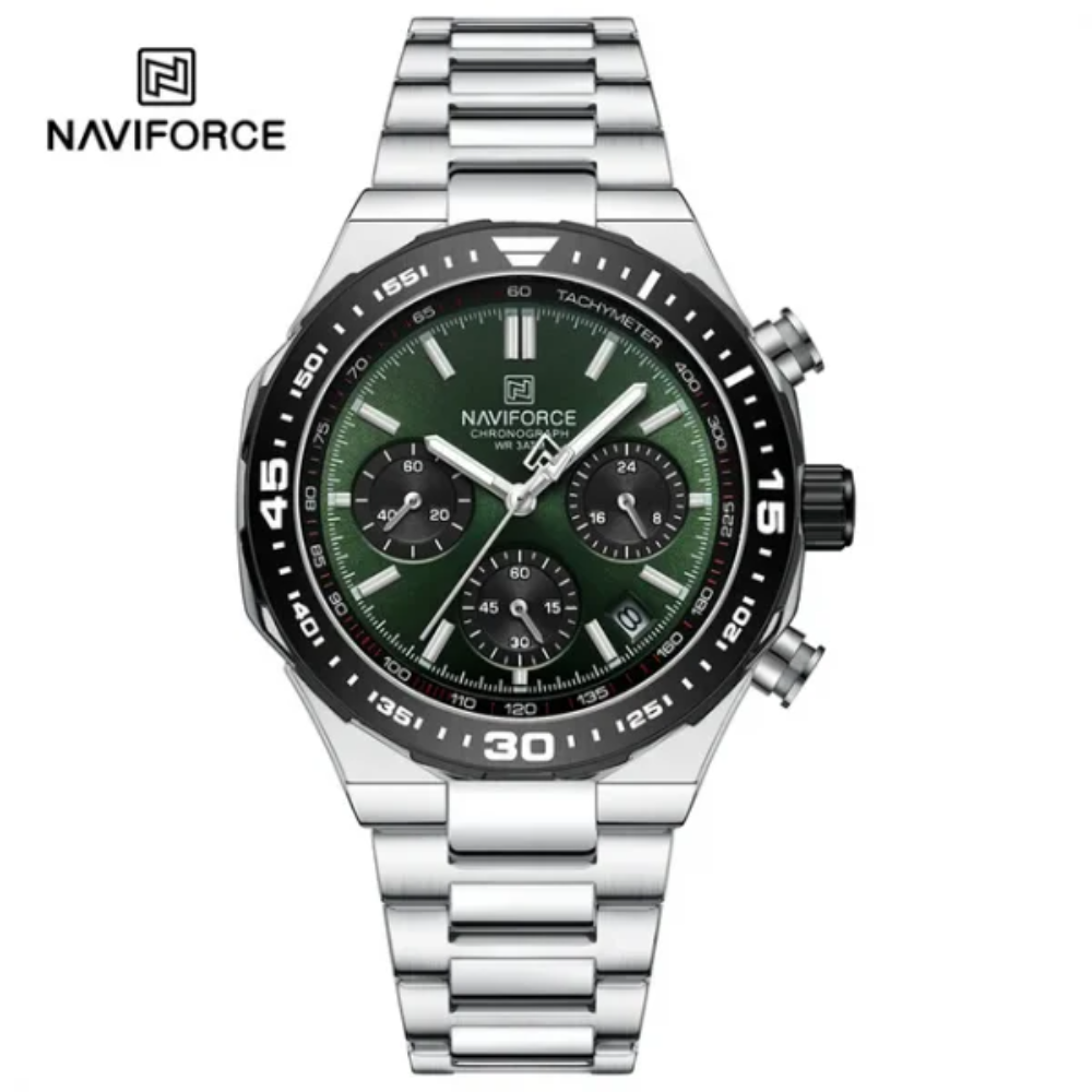 NAVIFORCE NF8049 Men’s Trendy Watches with Multifunctional Dial, Luminous, Waterproof, High-Quality Quartz Watch