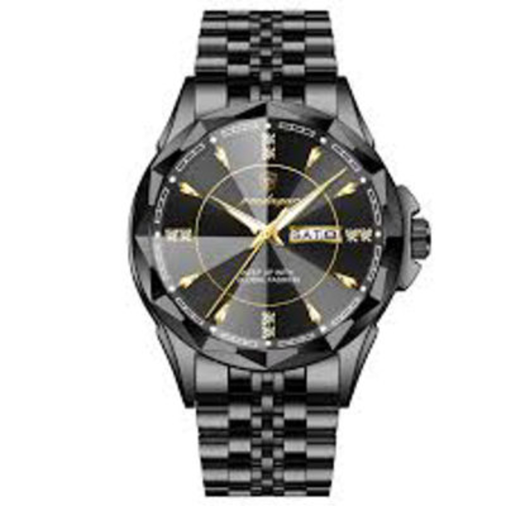 POEDAGAR 674 Watch for Man Elegant Date Week Waterproof Luminous Men Watch Quartz Stainless Steel Sports Men's Watches