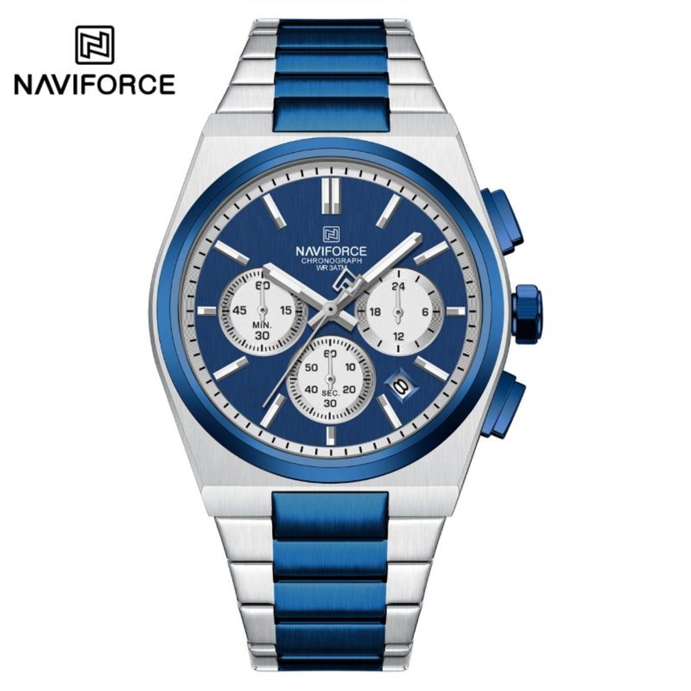 Naviforce 8048 Luminous Multi-Function Business Watches Fashion Lover's Three-Eye Chronograph Luxury Watch for Men