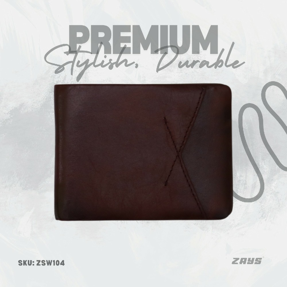 Zays Handcrafted Premium Eco-Friendly Leather Bifold Wallet – Slim, Durable & Stylish Short Wallet for Unisex – Top-Grain Leather, Compact & Lightweight